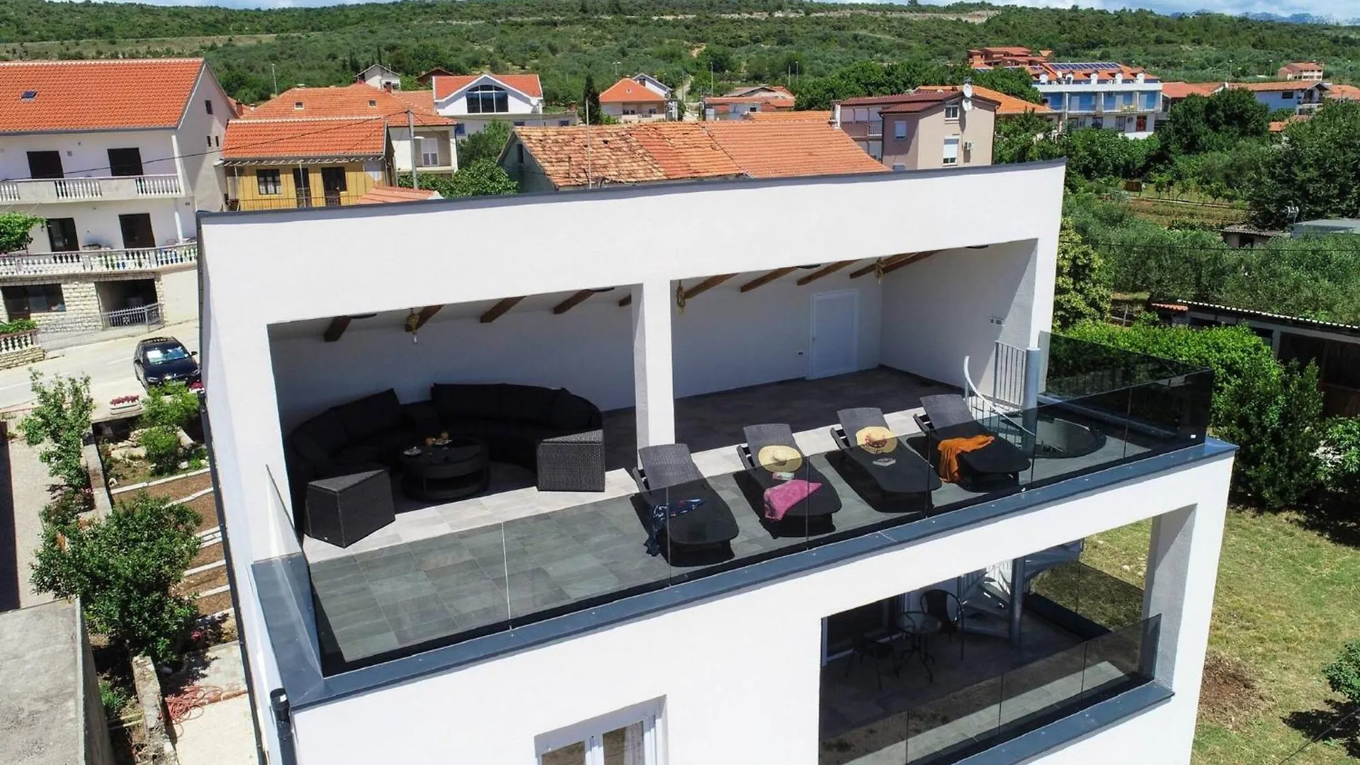 My Dalmatia - Sea View Villa Possedaria With Amazing Roof Terrace Posedarje Croatia