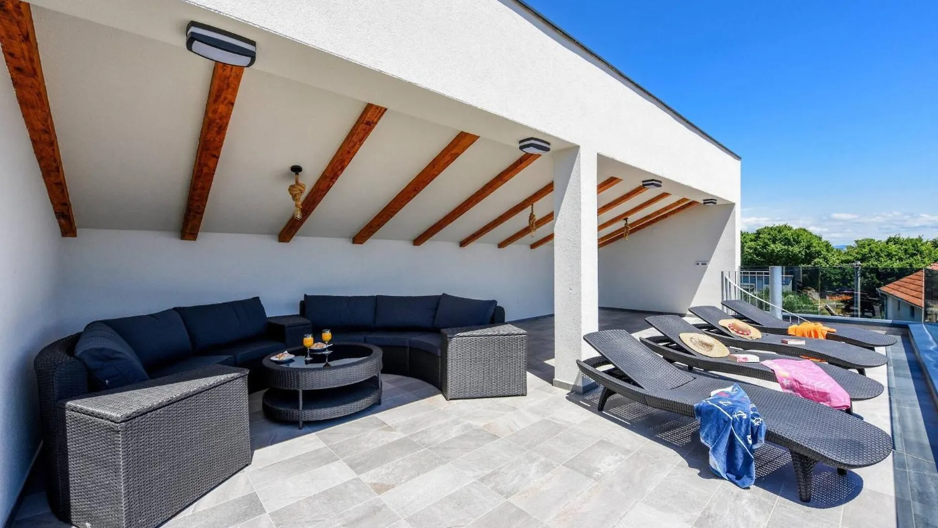 My Dalmatia - Sea View Villa Possedaria With Amazing Roof Terrace Posedarje